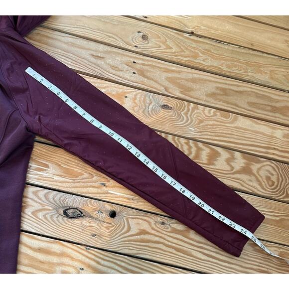 The North Face Hooded Jacket Polka Dot Size Medium Women’s Maroon Full Zip - Picture 8 of 8